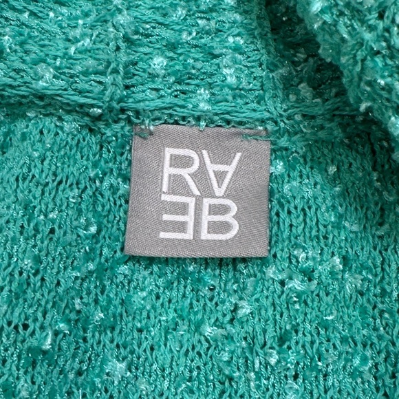 Rabe Textured Buttoned Jacket, Turquoise - Picture 6 of 10